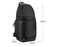 K&F Concept Beta Messenger 10 l - czarny - 1550437 - zdjęcie 5